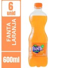 Refrigerante Fanta Laranja Pet 600ml Pack 12x1